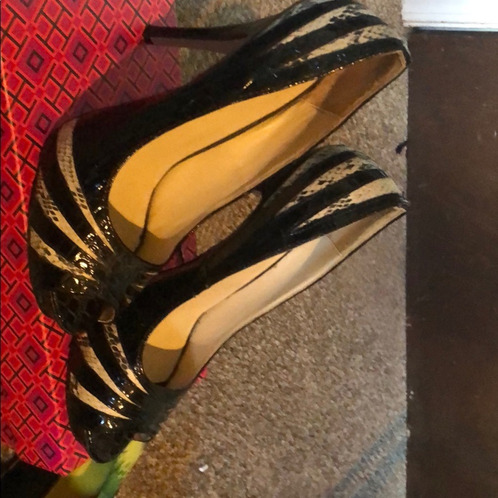 Cute peep toe heels